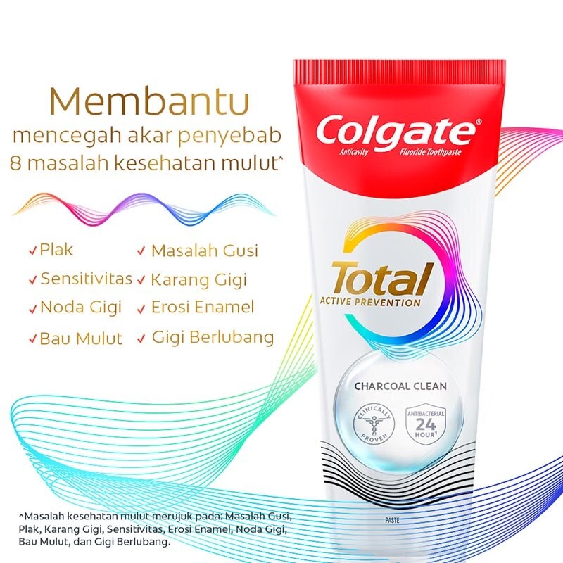 Colgate Total Charcoal Deep Clean Toothpaste 60g - Pasta Gigi