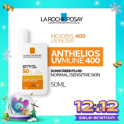 LA ROCHE POSAY La Roche Posay Anthelios Fluid UVMune 400 SPF 50+ PA++++ 50ml - Sunscreen Kulit Normal/ Sensitif