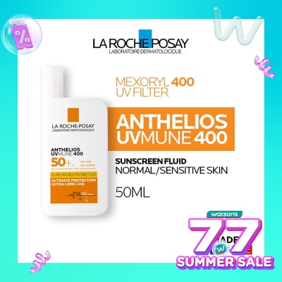 LA ROCHE POSAY La Roche Posay Anthelios Fluid UVMune 400 SPF 50+ PA++++ 50ml - Sunscreen Kulit Normal/ Sensitif