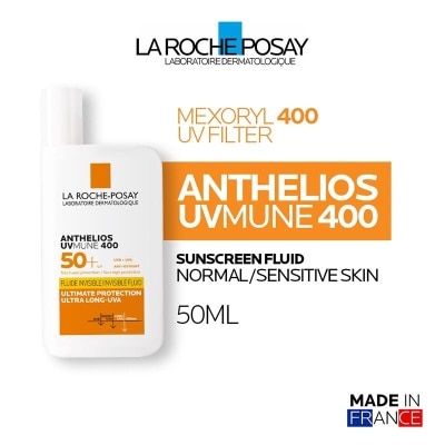 LA ROCHE POSAY La Roche Posay Anthelios Fluid UVMune 400 SPF 50+ PA++++ 50ml - Sunscreen Kulit Normal/ Sensitif