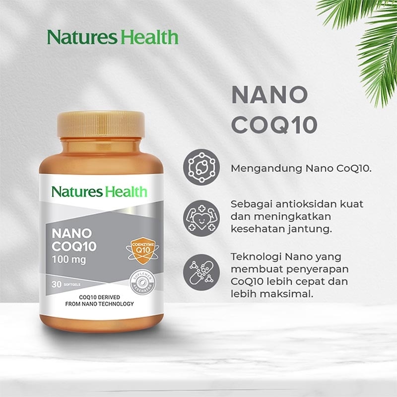Nature'S Health Nano Coq10 100Mg 30'S