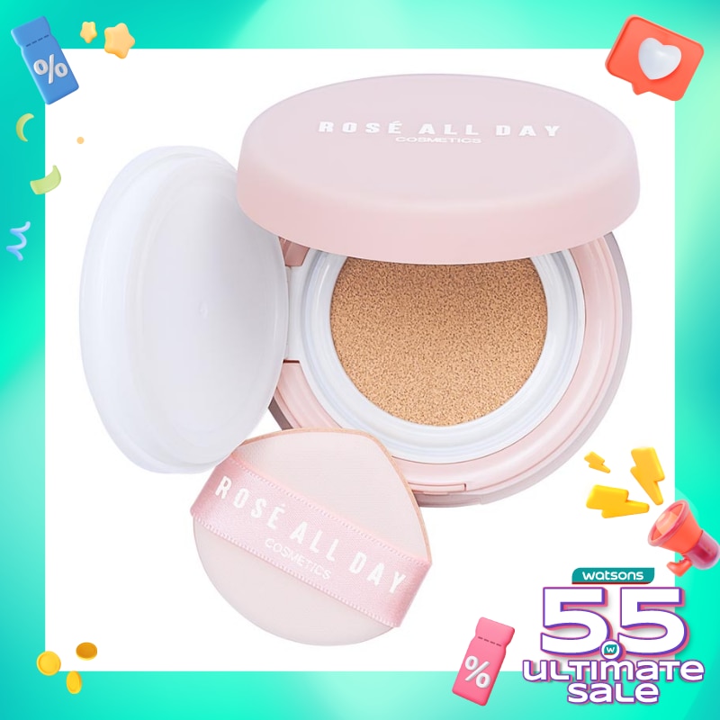 ROSE ALL DAY Rosé All Day The Realest  Lightweight Essence Cushion Beige 15g
