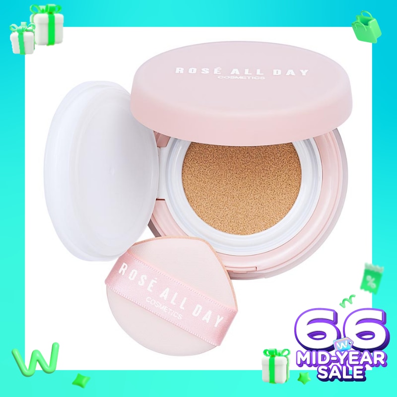 Rosé All Day The Realest  Lightweight Essence Cushion Honey 15g