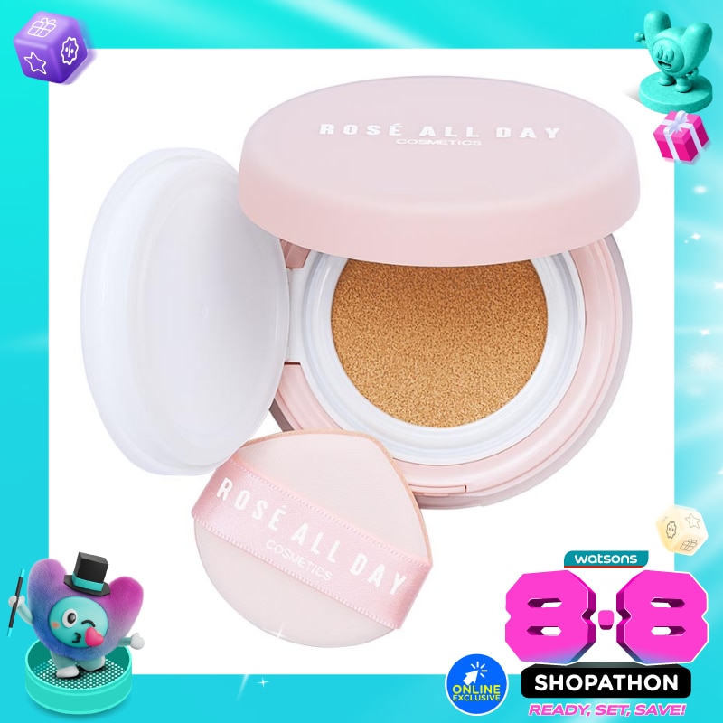 Rosé All Day The Realest  Lightweight Essence Cushion Warm Honey 15g image