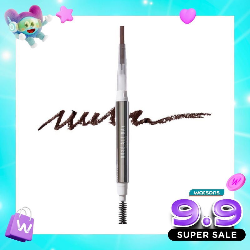 Rosé All Day Brow Fix Eyebrow Pencil Medium Ash Brown 0.3g image