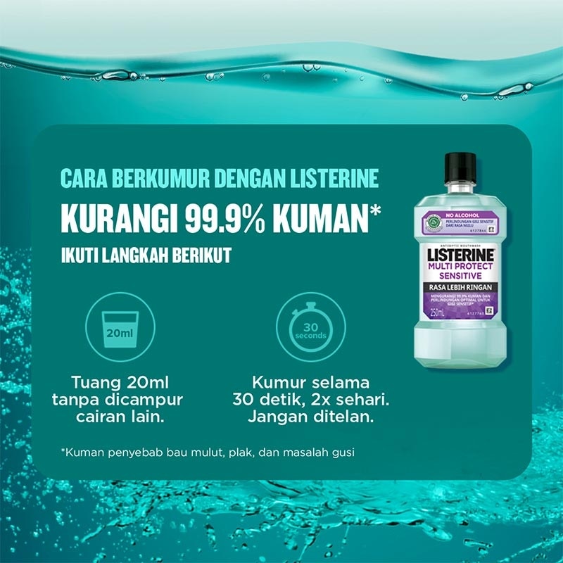 Listerine Mouthwash Multi Protect Sensitive 250Ml