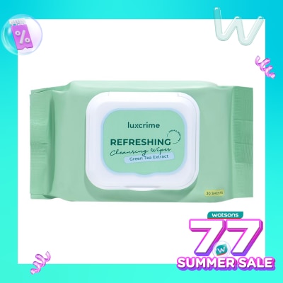 LUXCRIME Luxcrime Refreshing Cleansing Wipes 30''S
