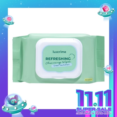 LUXCRIME Luxcrime Refreshing Cleansing Wipes 30'S