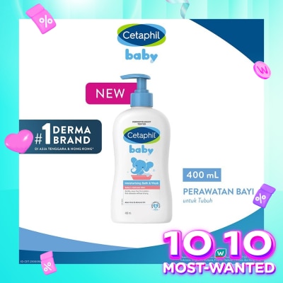 CETAPHIL Cetaphil Baby Moisturizing Bath & Wash 400Ml