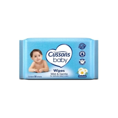 Cussons Baby Wipes Mild &. Gentle 50s