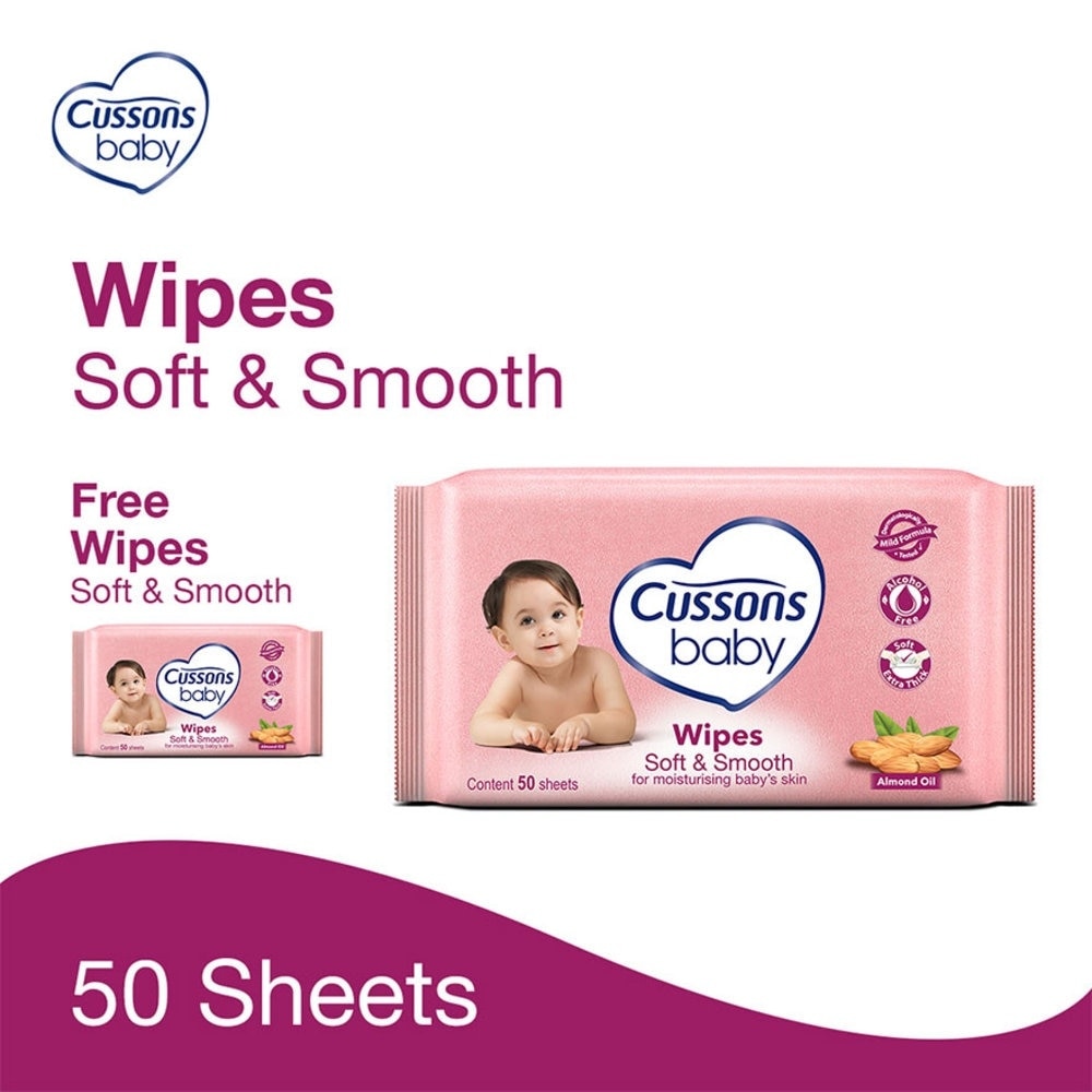 Baby Soft & Smooth Baby Wipes 50 Sheets