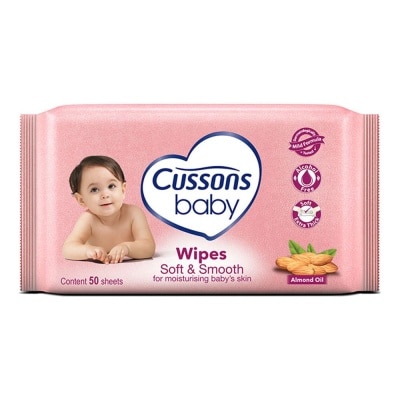 Cussons Baby Soft &. Smooth Baby Wipes 50 Sheets