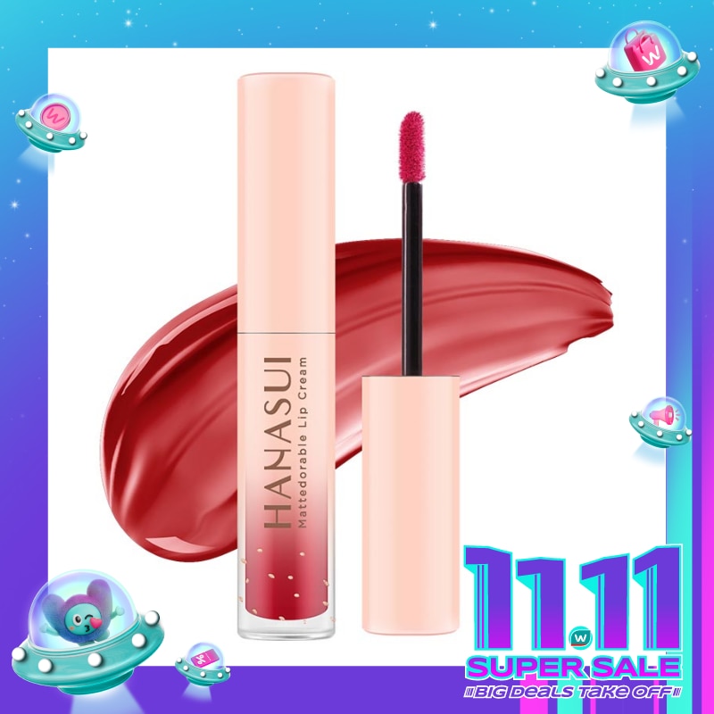 Hanasui Mattedorable Lip Cream Kiss #1