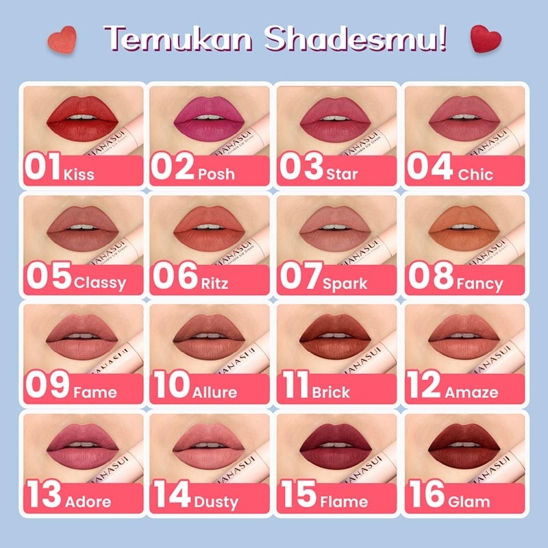 Hanasui Mattedorable Lip Cream Brick #11