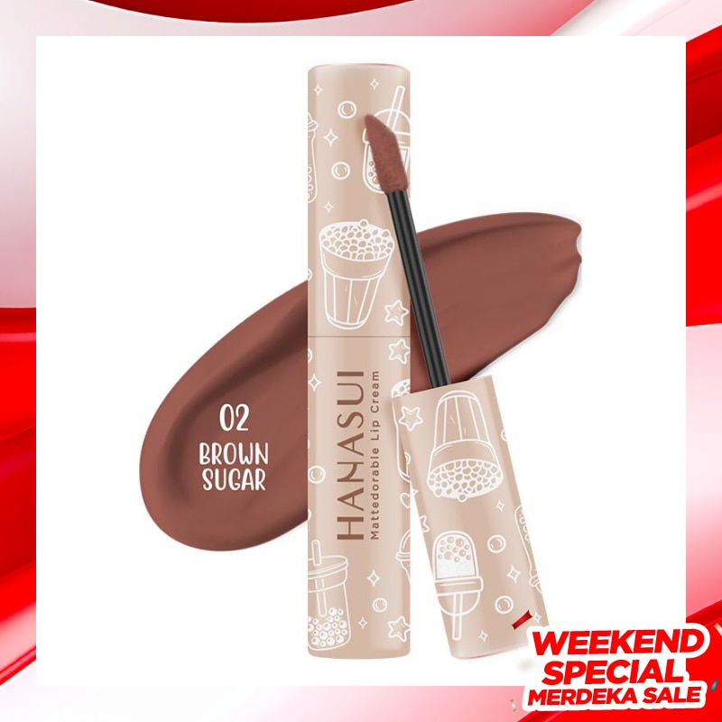 HANASUI Hanasui Mattedorable Lip Cream Brown Sugar#2