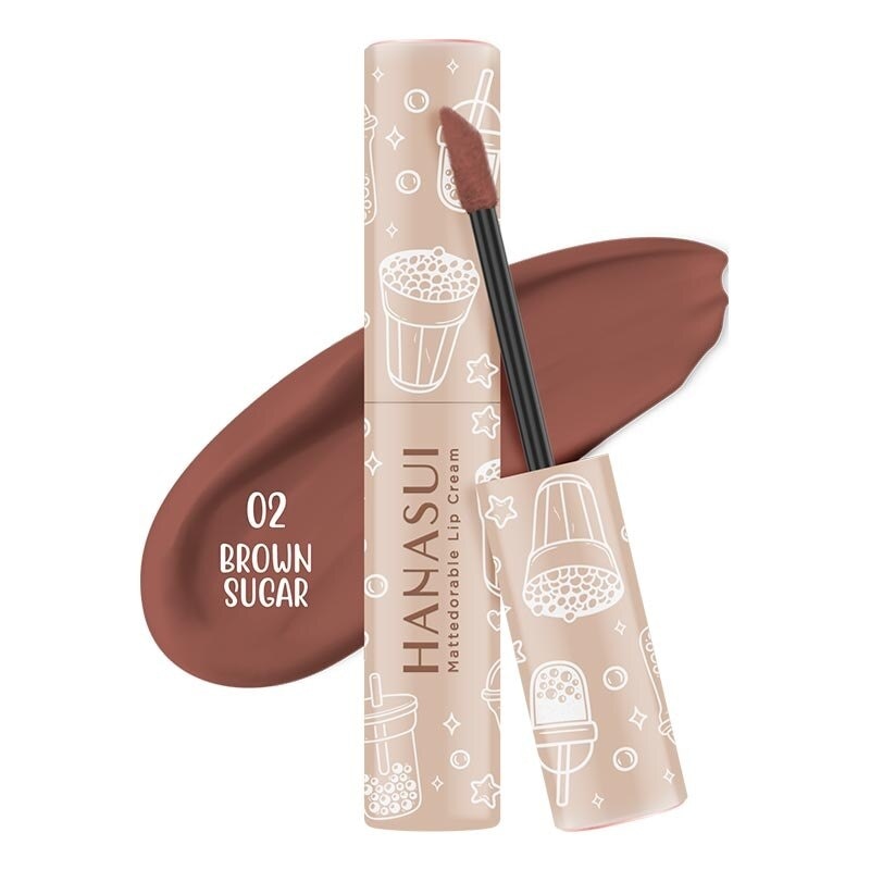 HANASUI Hanasui Mattedorable Lip Cream Brown Sugar#2