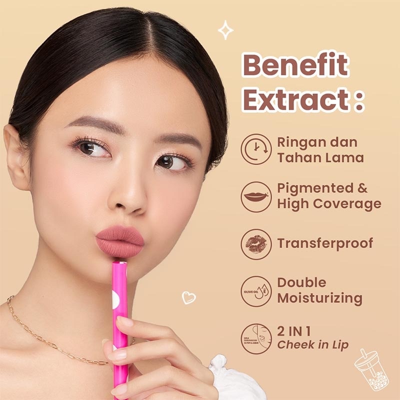 Hanasui Mattedorable Lip Cream Creamy Peach #5