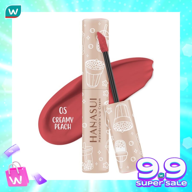 HANASUI Hanasui Mattedorable Lip Cream Creamy Peach #5