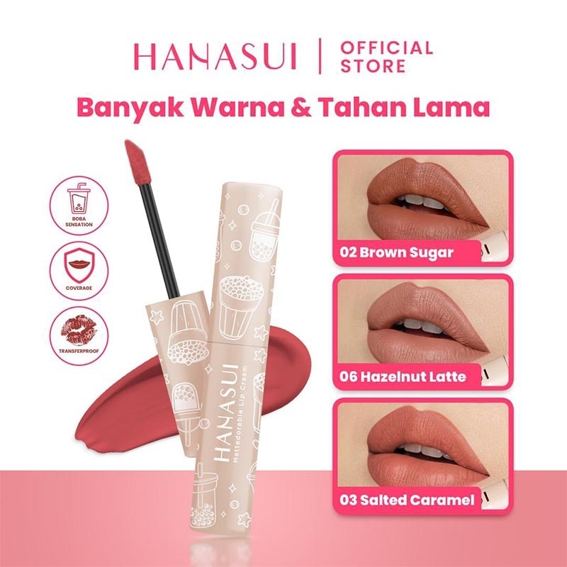 Hanasui Mattedorable Lip Cream Creamy Peach #5