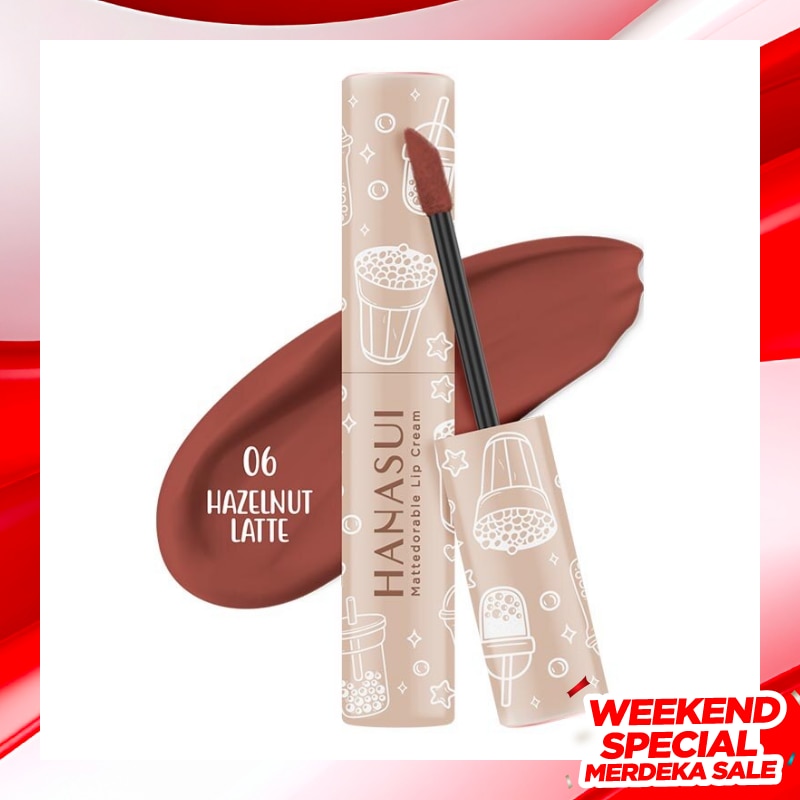 HANASUI Hanasui Mattedorable Lip Cream Hazelnut Latte#6