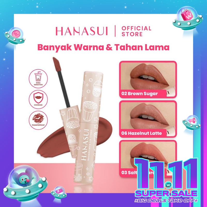 HANASUI Hanasui Mattedorable Lip Cream Hazelnut Latte#6