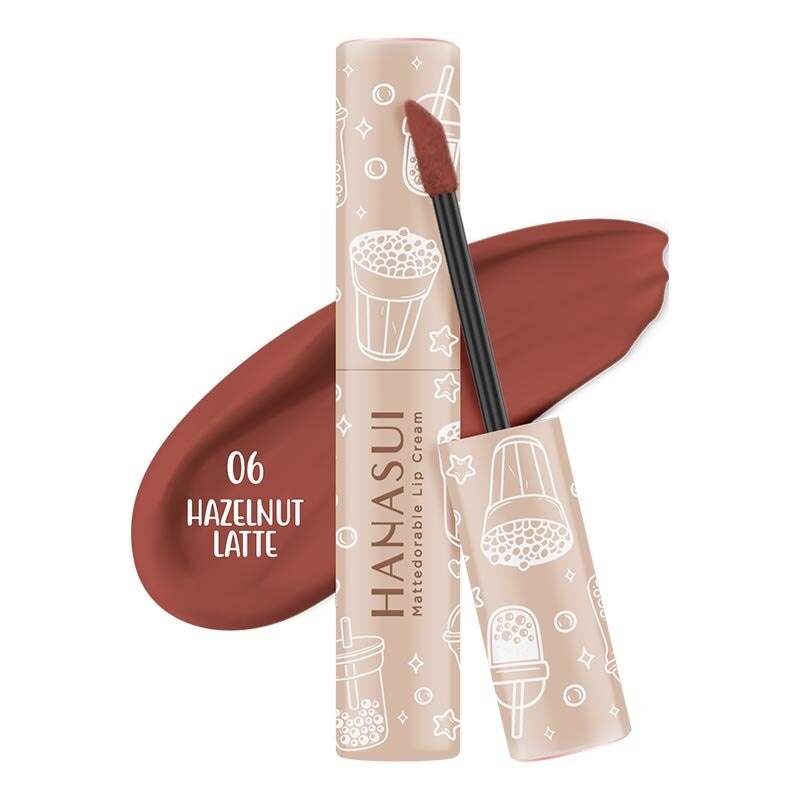 HANASUI Hanasui Mattedorable Lip Cream Hazelnut Latte#6