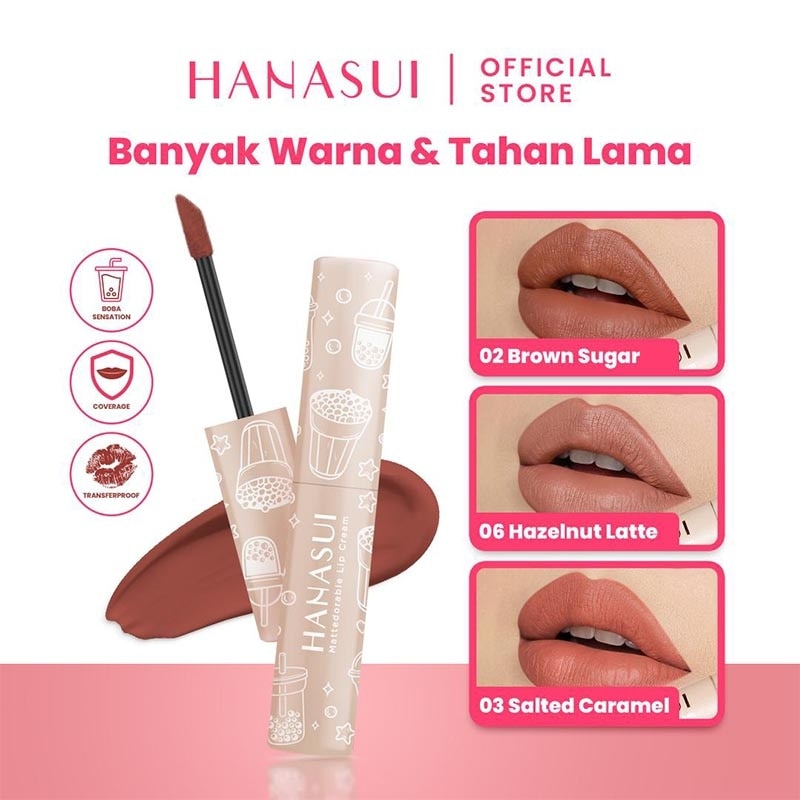 HANASUI Hanasui Mattedorable Lip Cream Hazelnut Latte#6