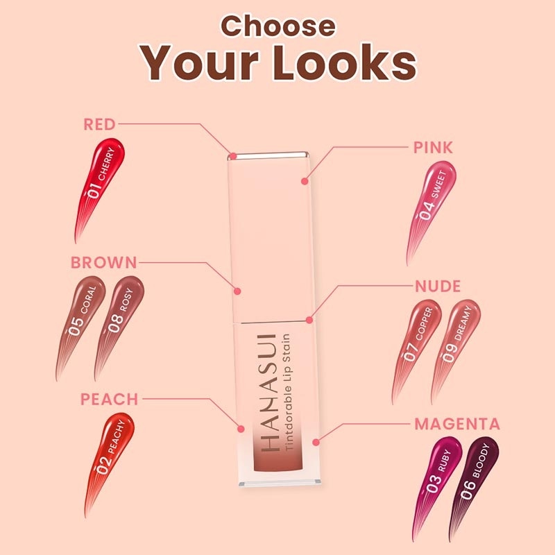 Hanasui Tintdorable Lip Stain Peachy#3