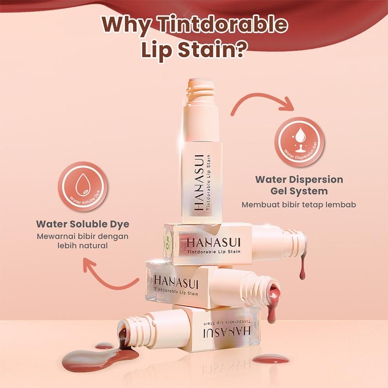 Hanasui Tintdorable Lip Stain Ruby #3