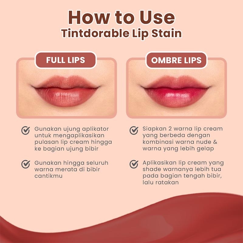 Hanasui Tintdorable Lip Stain Ruby #3