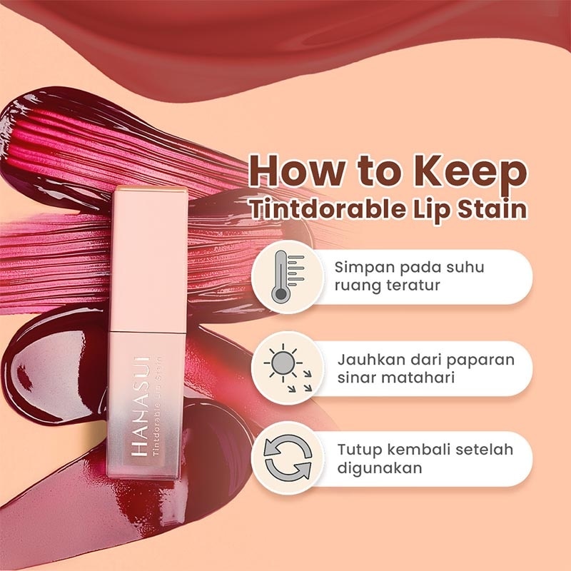 Hanasui Tintdorable Lip Stain Ruby #3