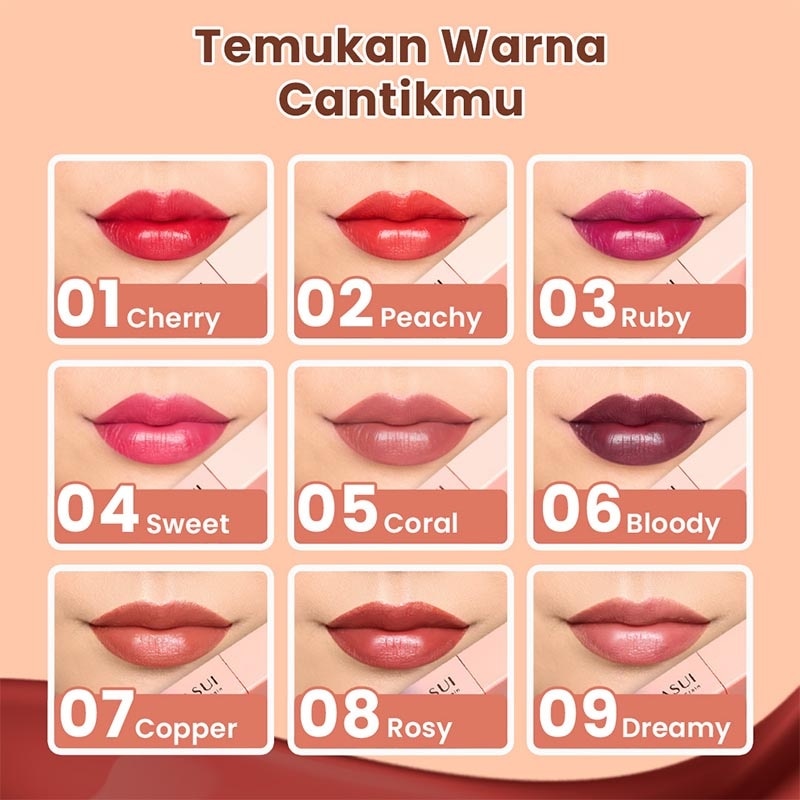 Hanasui Tintdorable Lip Stain Ruby #3