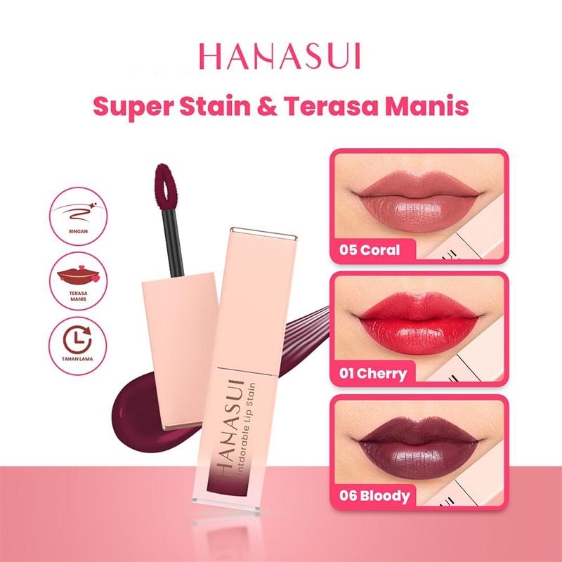 Hanasui Tintdorable Lip Stain Bloody#6