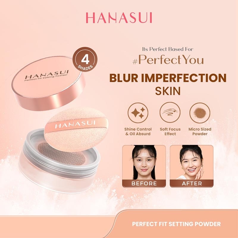 Hanasui Perfect Fit Setting Powder Light #1