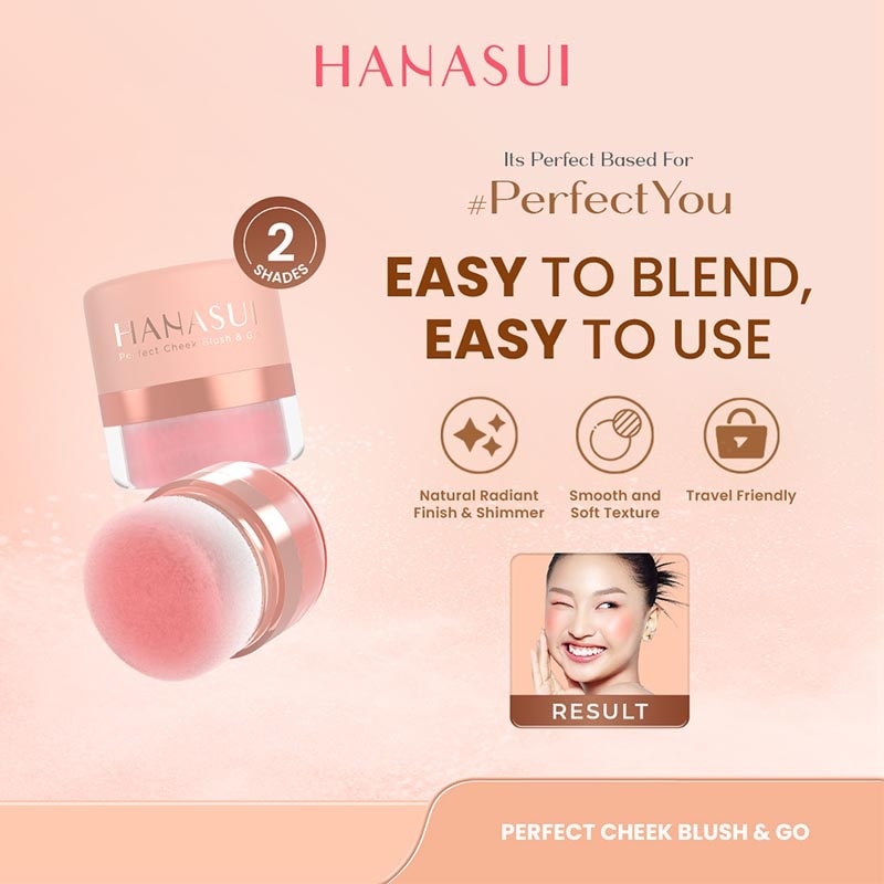 Hanasui Perfect Cheek Blush & Go Pink