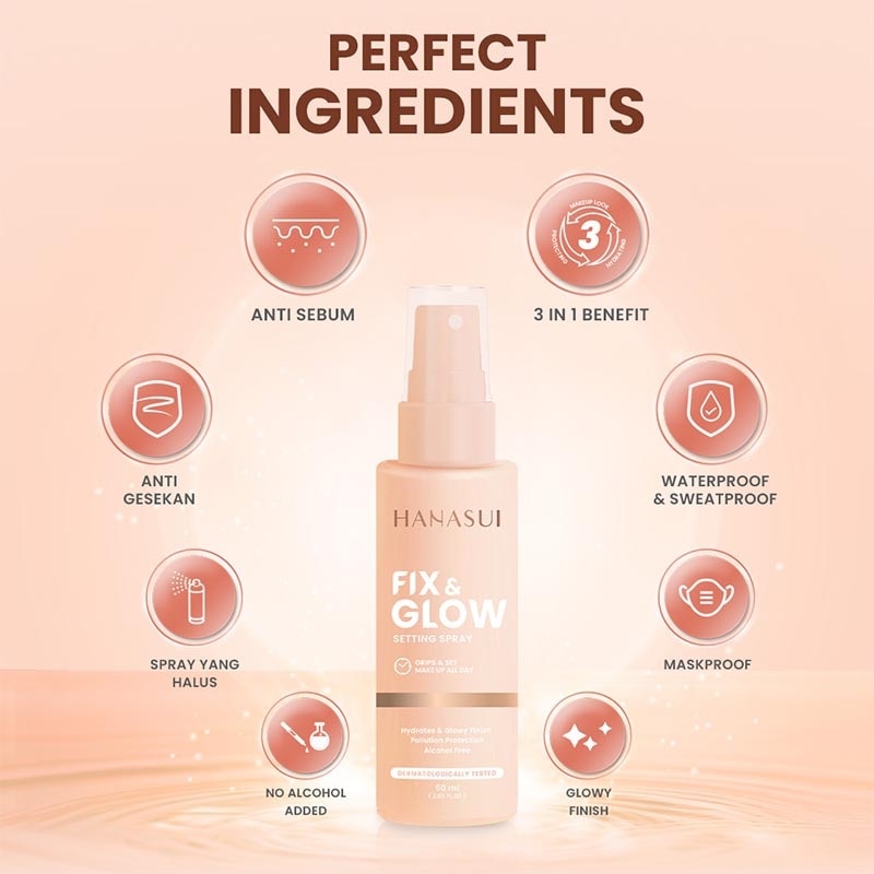 Hanasui Fix &. Glow Setting Spray
