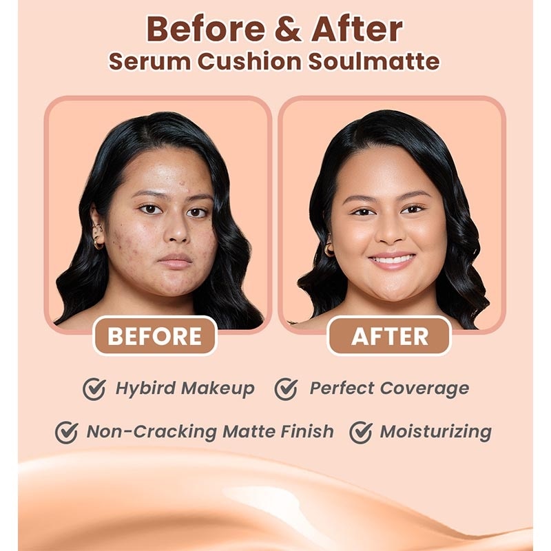 Hanasui Serum Cushion Creamy Beige 108