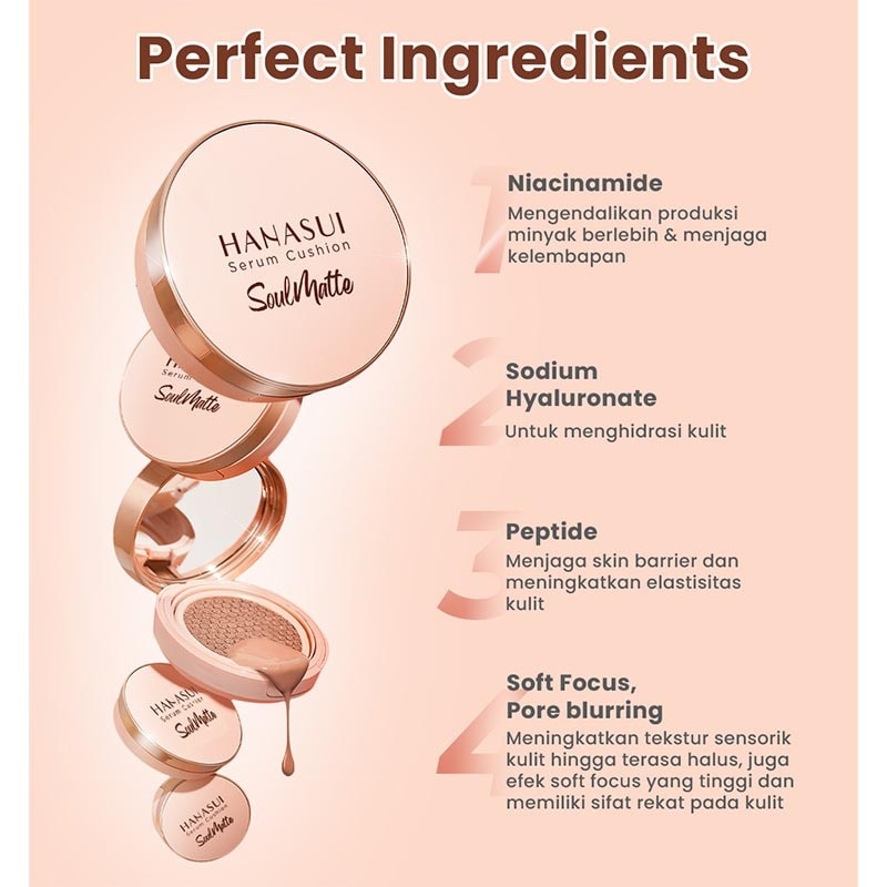 Hanasui Serum Cushion Warm Sand 109