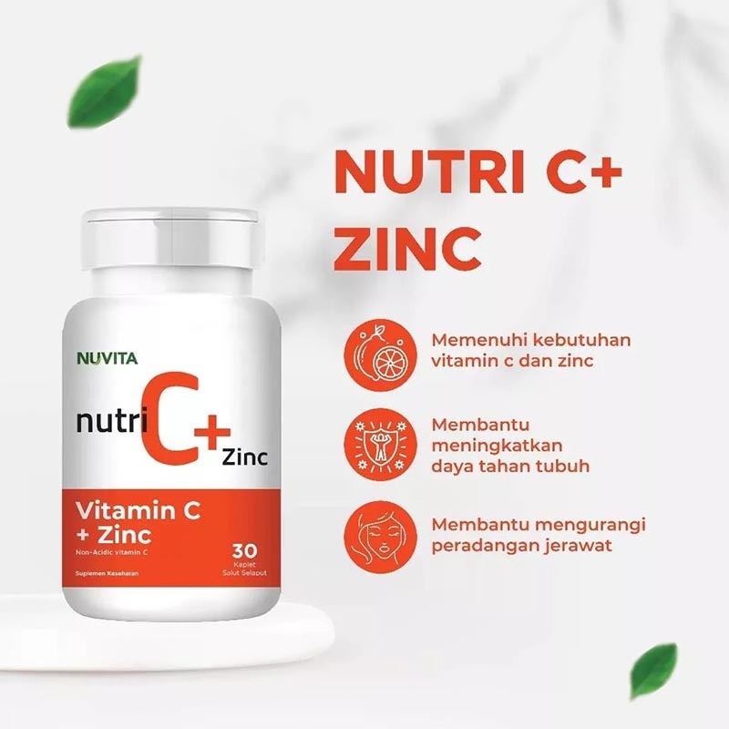 Nutri C + Zinc Kaplet 30'S