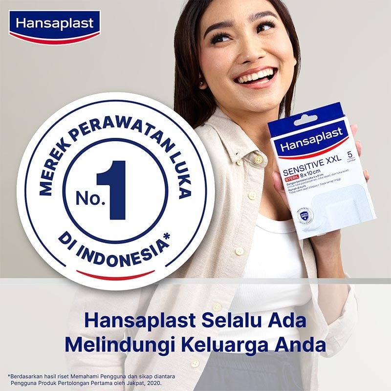 Hansaplast Sensitive Steril XXL 8 x 10cm 5pcs