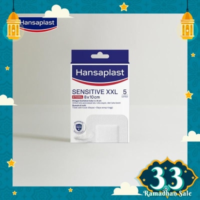 HANSAPLAST Hansaplast Sensitive Steril XXL 8 x 10cm 5pcs