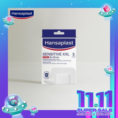 HANSAPLAST Hansaplast Sensitive Steril XXL 8 x 10cm 5pcs