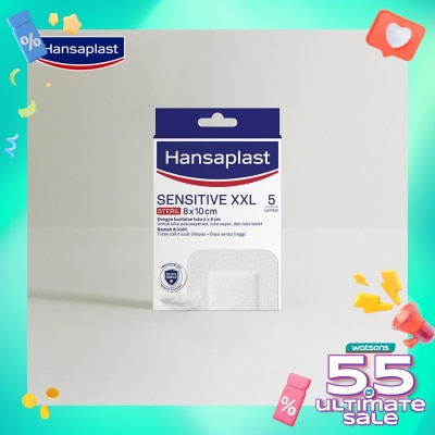 HANSAPLAST Hansaplast Sensitive Steril XXL 8 x 10cm 5pcs