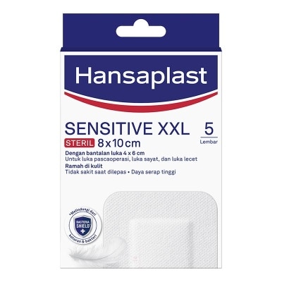 HANSAPLAST Hansaplast Sensitive Steril XXL 8 x 10cm 5pcs