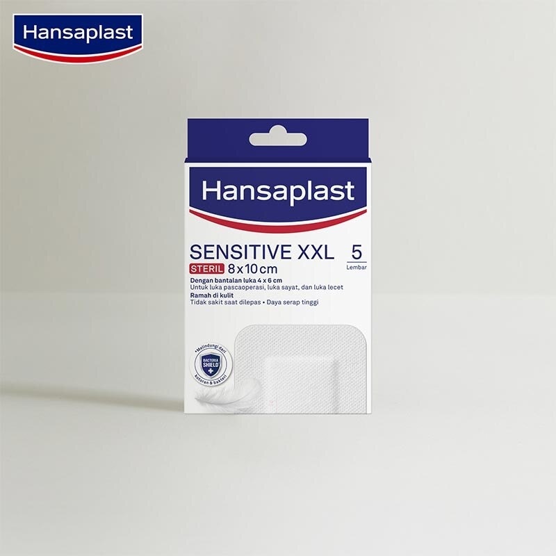 Hansaplast Sensitive Steril XXL 8 x 10cm 5pcs