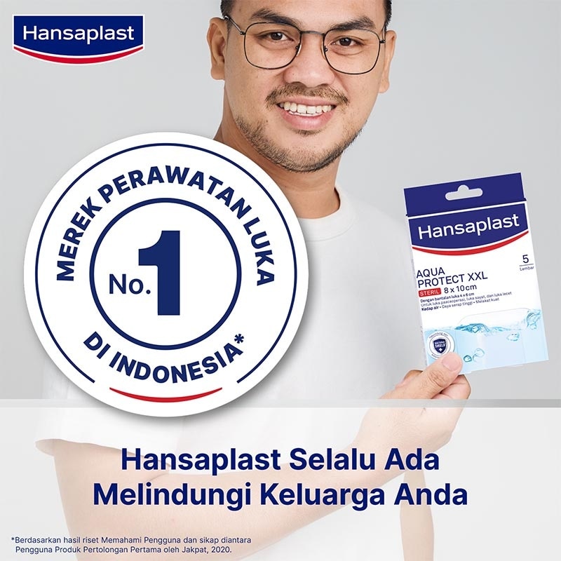 Plester Tahan Air Aqua Protect XXL isi 5 P3K Waterproof