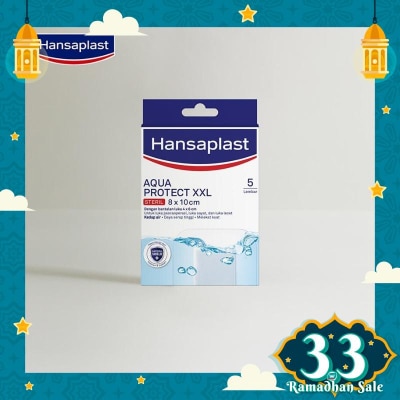 HANSAPLAST Hansaplast Aqua Protect Steril XXL 8 x 10cm 5pcs