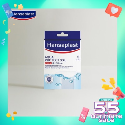 HANSAPLAST Hansaplast Aqua Protect Steril XXL 8 x 10cm 5pcs
