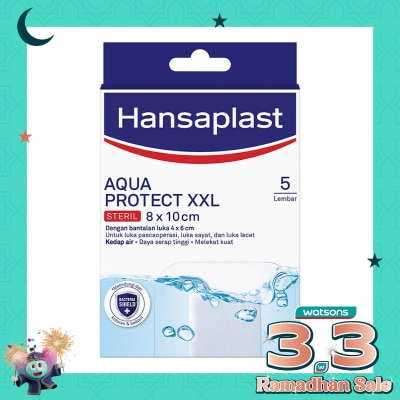 HANSAPLAST Plester Tahan Air Aqua Protect XXL isi 5 P3K Waterproof