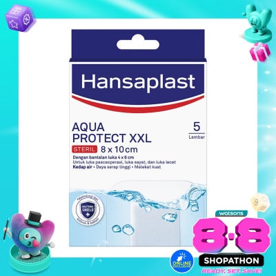 HANSAPLAST - Plester Tahan Air Aqua Protect XXL isi 5 P3K Waterproof image